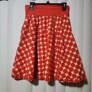 Orangyporangy Orange Skirt Small Batch Designs Twirl Full USA Pockets Stretch M
